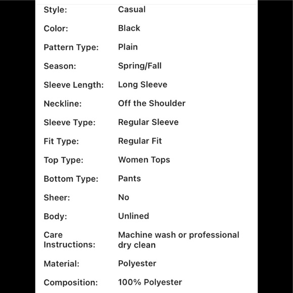 🔥Black Off The Shoulder Top & Wide Leg Pants SET🔥4XL🔥New 🔥SHEIN CURVE - Picture 10 of 16